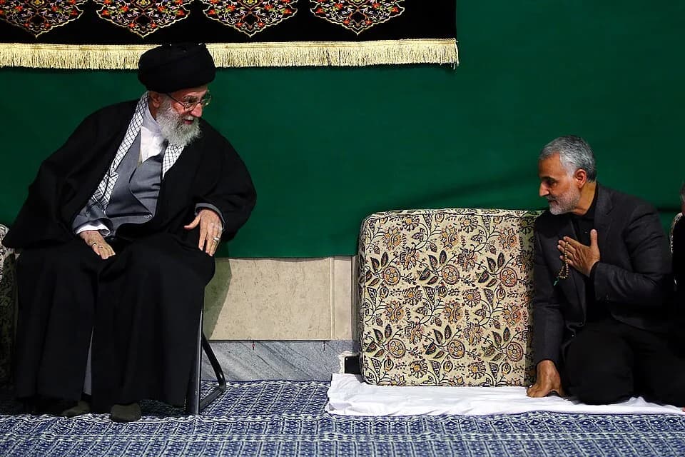 Qasem Soleimani - Ayatollah Sayyed Ali Khamenei And Qasem Soleimani