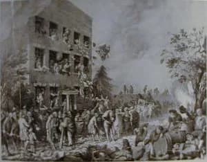 Joseph Priestley - Print of the Priestley Riots; Dr. Priestley's House &amp; Laboratory, Fair Hill. Destroyed in the Birmingham Riots 14th July 1791