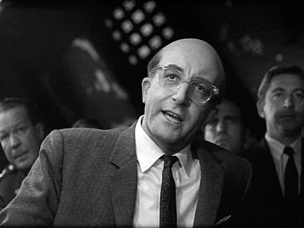 Peter Sellers - Peter Sellers as President Merkin Muffley in Stanley Kubrick's 1964 film, Dr. Strangelove.