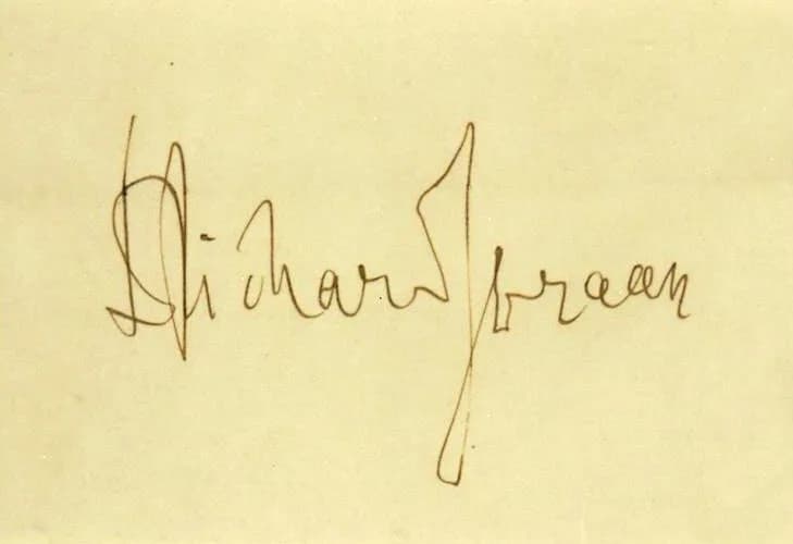 Richard Strauss - Autogramm von Richard Strauss, ohne Datum