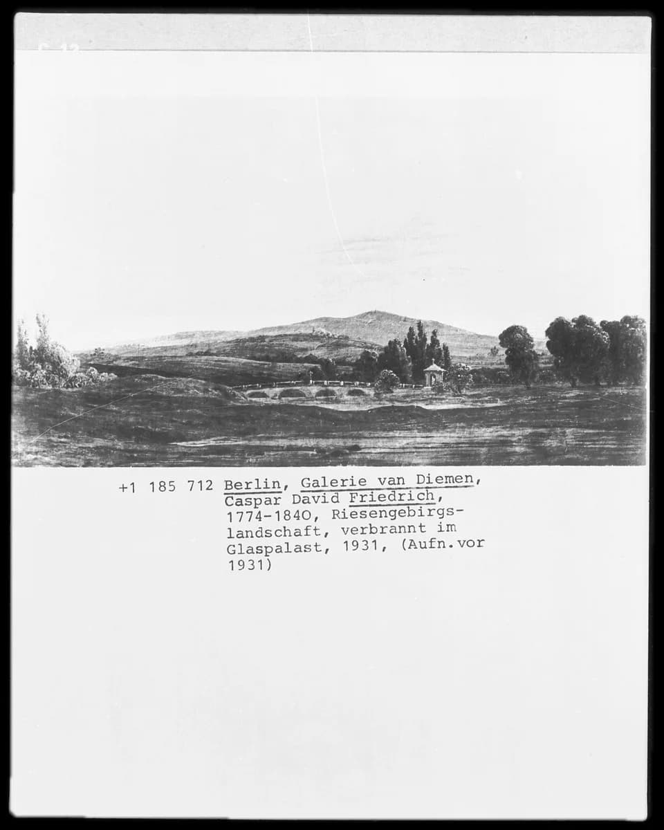 Caspar David Friedrich - Landschaft im Riesengebirge, Galerie van Diemen