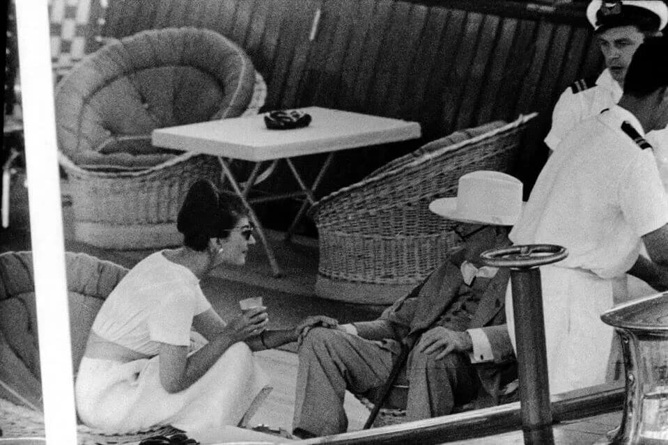 Maria Meneghini Callas - Churchill with Maria Callas in the late 50s