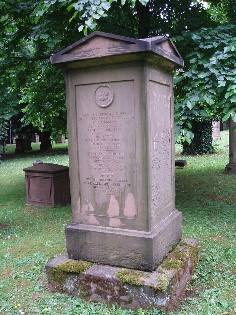 Friedrich Wilhelm Joseph Schelling - Grab auf dem Hoppenlaufriedhof