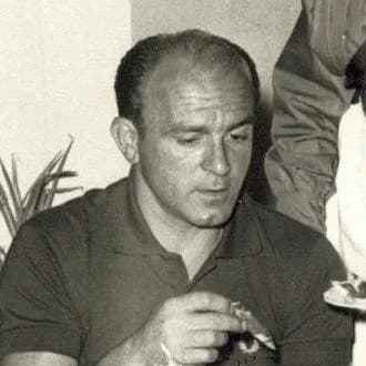 Alfredo Di Stéfano - Argentine footballer Alfredo Di Stéfano while tasting the Williams & Humbert Ltd. wines, in the Don Guido room of that company.