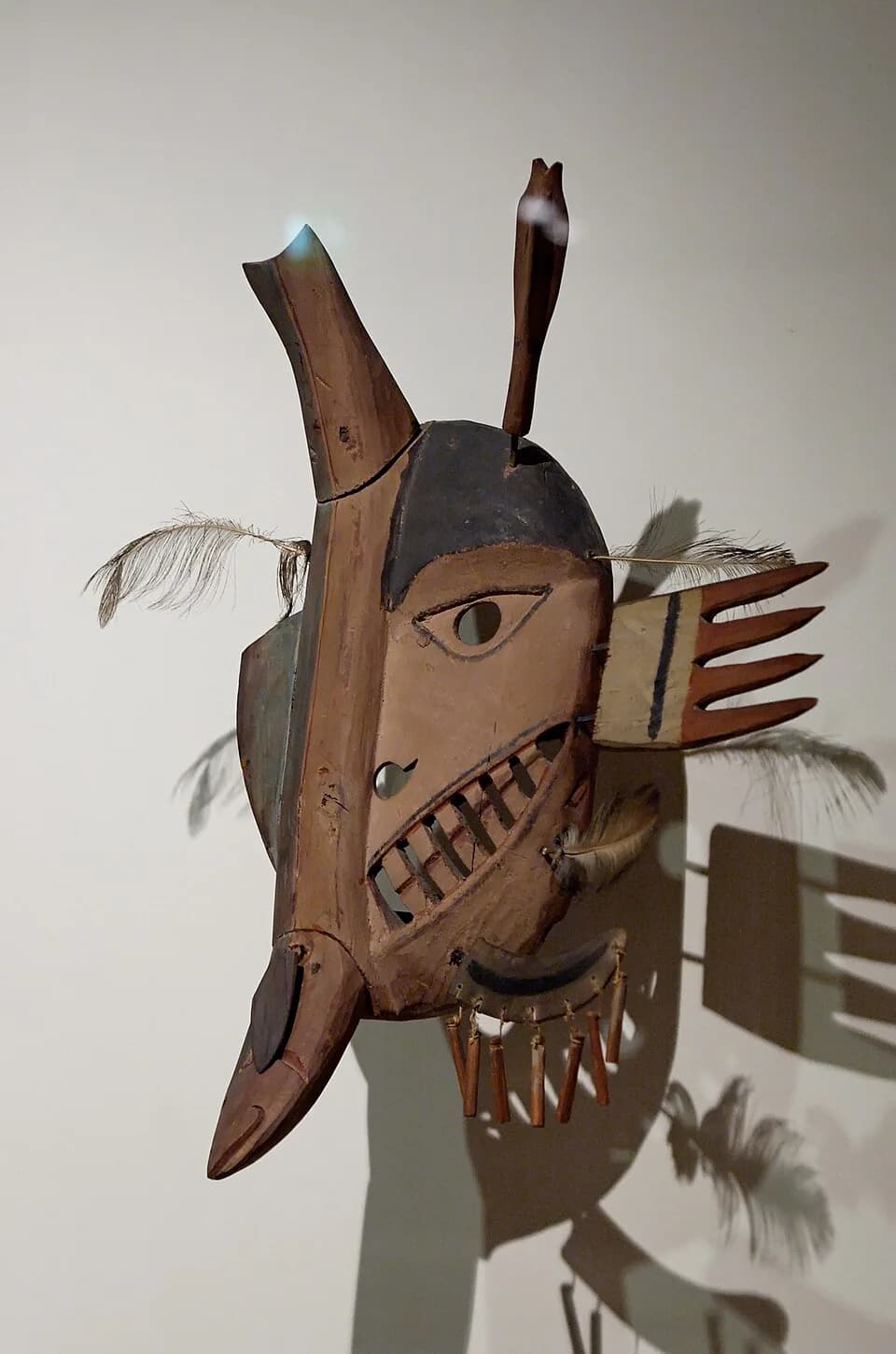 André Breton - Fish mask of the Yupi'k people. Wood, Yukon/Kuskokwim region (Alaska), early 20th century.