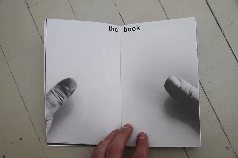 Marshall McLuhan - Marshall McLuhan, Quentin Fiore: The Medium is the Massage (Spread from the book, page 34-35, original photo: Peter Moore) Published in 2001 by Ginko Press Inc., Corte Madera, CA, U
