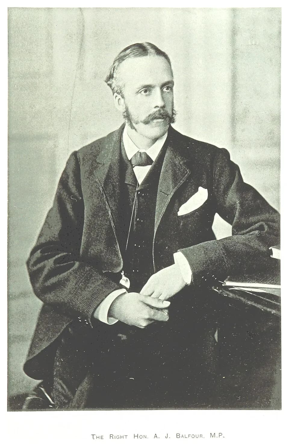Arthur Balfour - MORRIS(1889) p333 THE RIGHT HON. A.J. BALFOUR M.P..jpg