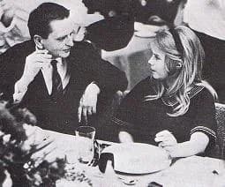 Olof Palme - Olof Palme (who played himself in an uncredited role in the movie) and Lena Nyman, taken at the Guldbagge Award ceremony. Ms. Nyman won award for Best Actress in a leading role.