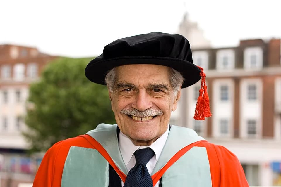 Omar Sharif - Omar was one of the Honorary graduates during the summer ceremonies and (before I read all the descriptions) he was the only one that I knew.