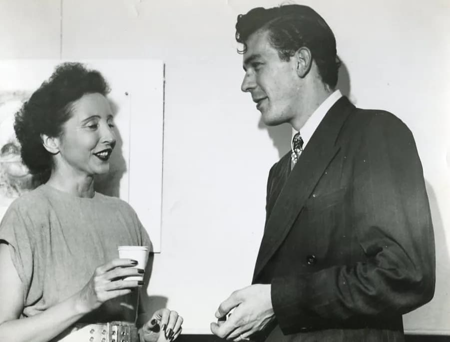 Anaïs Nin - George Leite and Anaïs Nin at daliel's in 1946