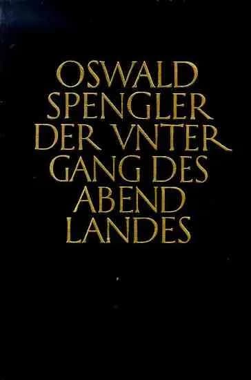 Oswald Spengler - Cover of vol II of Oswald Spengler's Decline of the West. Published by C.H. Beck, Munich, 1922.