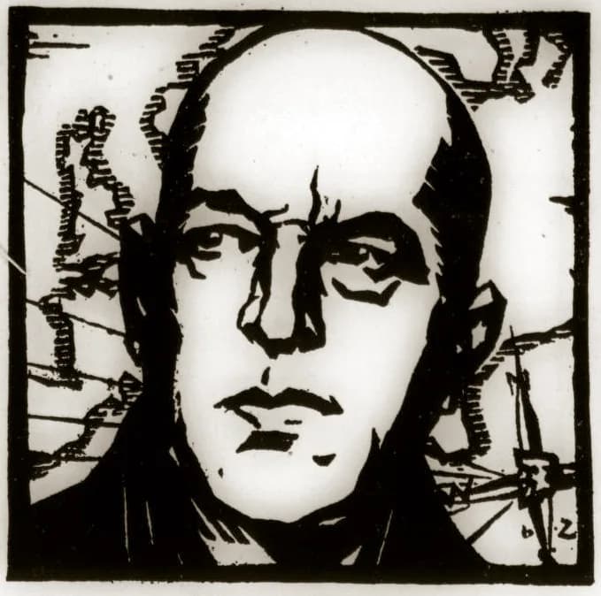 Oswald Spengler - Newspaper illustration.