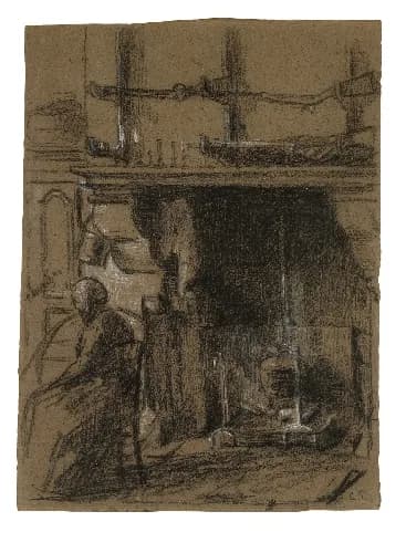 Camille Pissarro - Camille Pissarro CUISINE PAYSANNE 1874.jpg