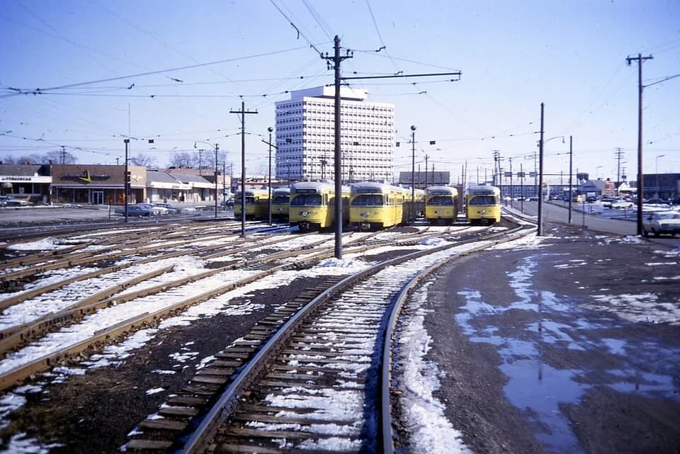 Walter Gropius - Blue Line terminus at Van Aken Bl. &amp; Warrensville Center Rd. Tower East rises is the background.