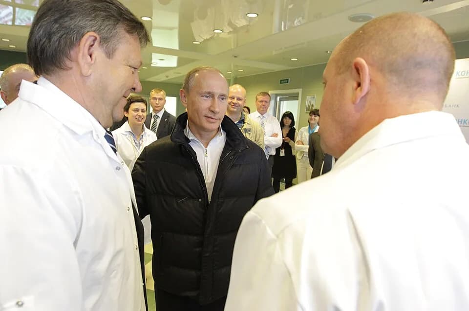Yevgeny Prigozhin - Prime Minister Vladimir Putin looked over the factory's production chain and was shown new vending machines that accept cards. The factory's director, Yevgeny Prigozhin, remarked t