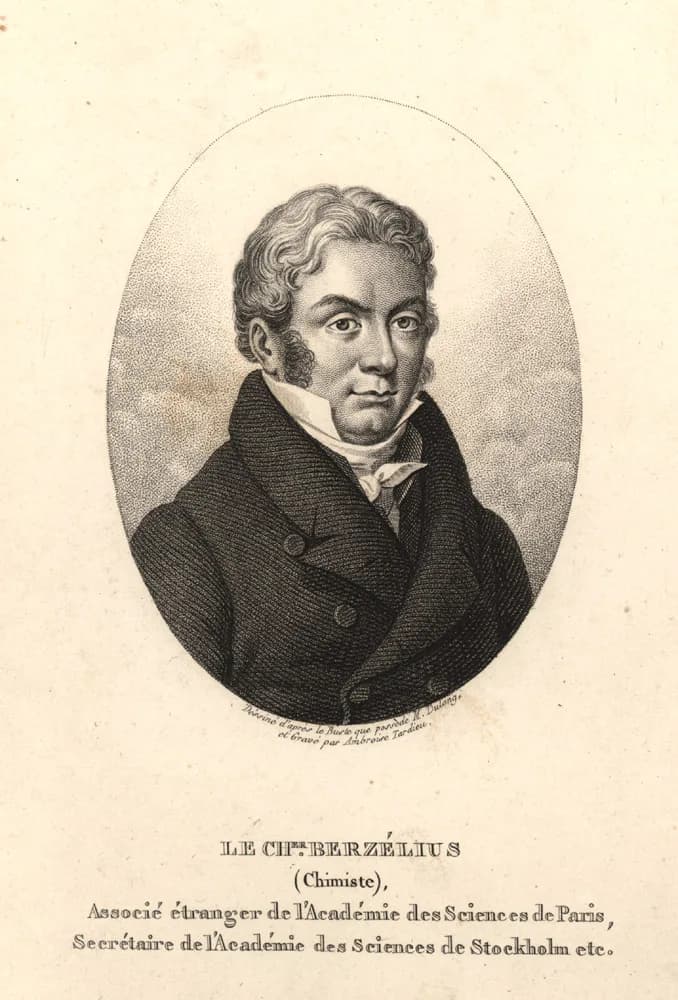 Jöns Jacob Berzelius - Jöns Jakob Berzelius (1779-1848), Swedish chemist, 21.8 x 15 cm