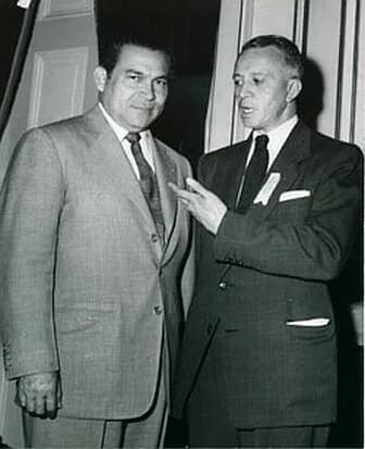 Fulgencio Batista - Fulgencio Batista y Mauricio Magdaleno, 1956