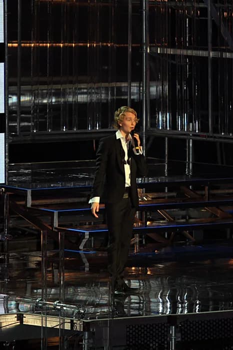 Avicii Avicii - Komikern Björn Gustavsson på generalrepet för Melodifestivalen i Globen 2008