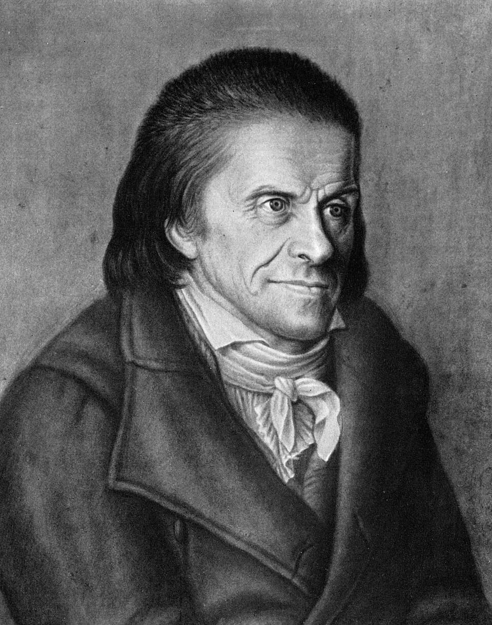 Johann Heinrich Pestalozzi - Johann Heinrich Pestalozzi (1746-1827); 54:43 cm