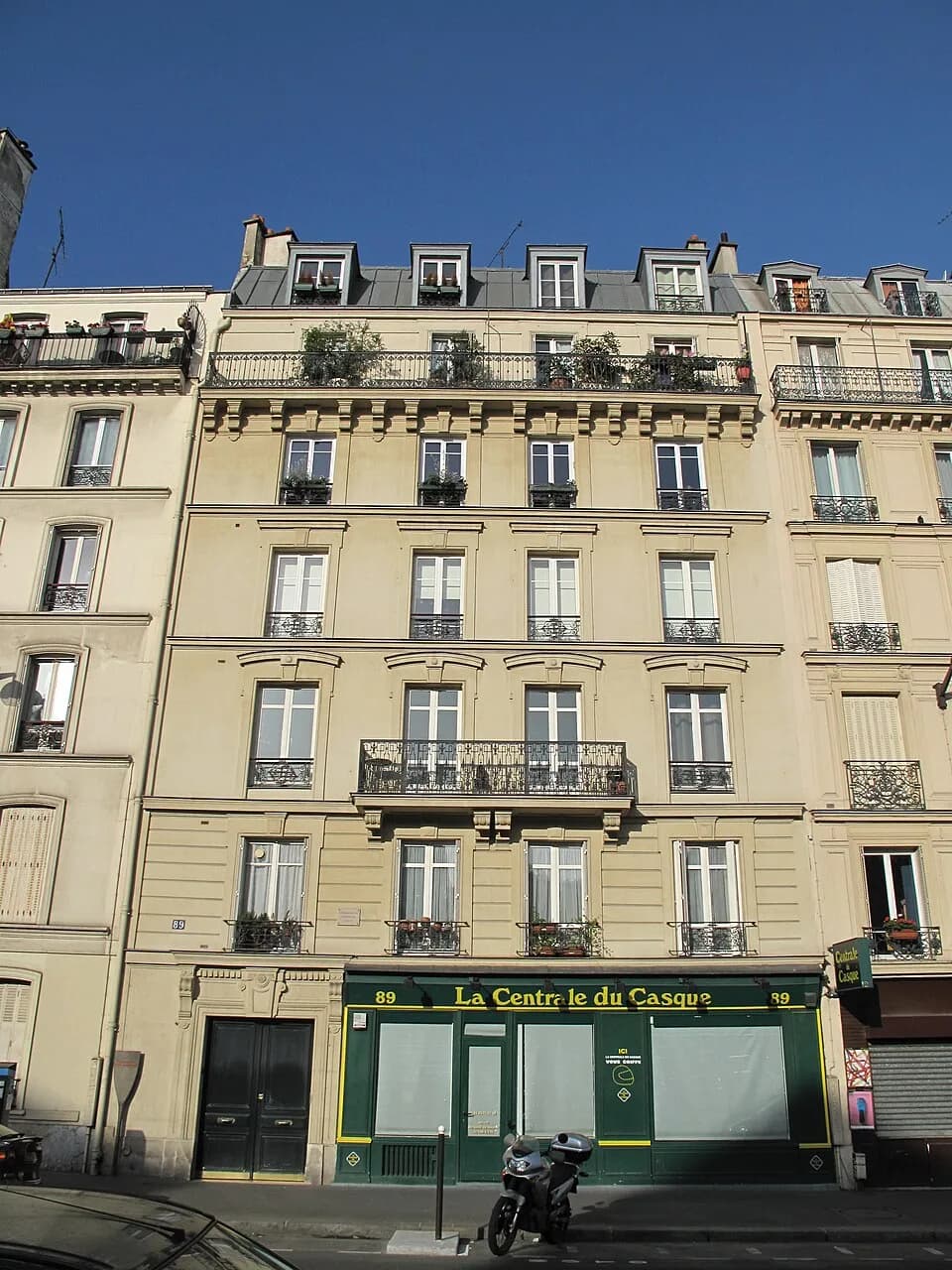 Stéphane Mallarmé - Building where lived Stephane Mallarmé, 89, rue de Rome, Paris