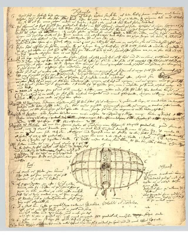 Emmanuel Swedenborg - Machina Volatilis et Daedalea. "Utkast til en machine att flyga i wädret".