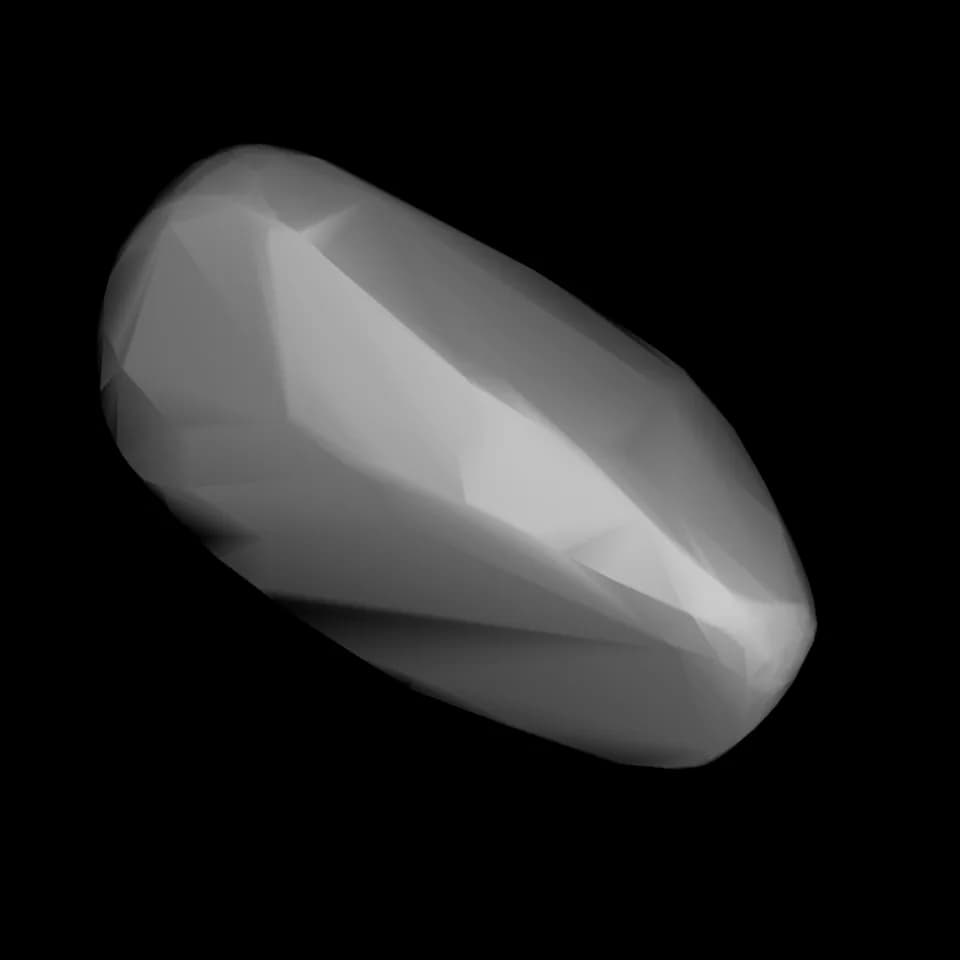 Vitaly Ginzburg - 3D convex shape model of 8132 Vitginzburg, computed using light curve inversion techniques.