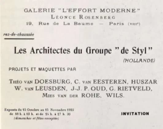 Ludwig Mies van der Rohe - Uitnodiging tentoonstelling de Stijl.jpg