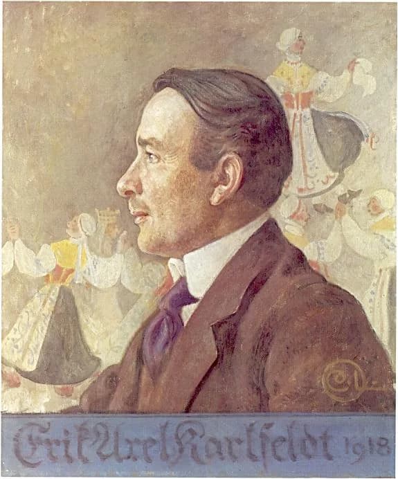 Erik Axel Karlfeldt - Erik Axel Karlfeldt (1864-1931). Portrait.