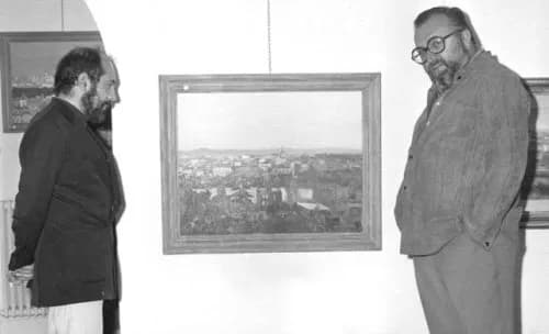 Sergio Leone - Sergio Leone e Vincenzo Romano Salvia, Roma 1971