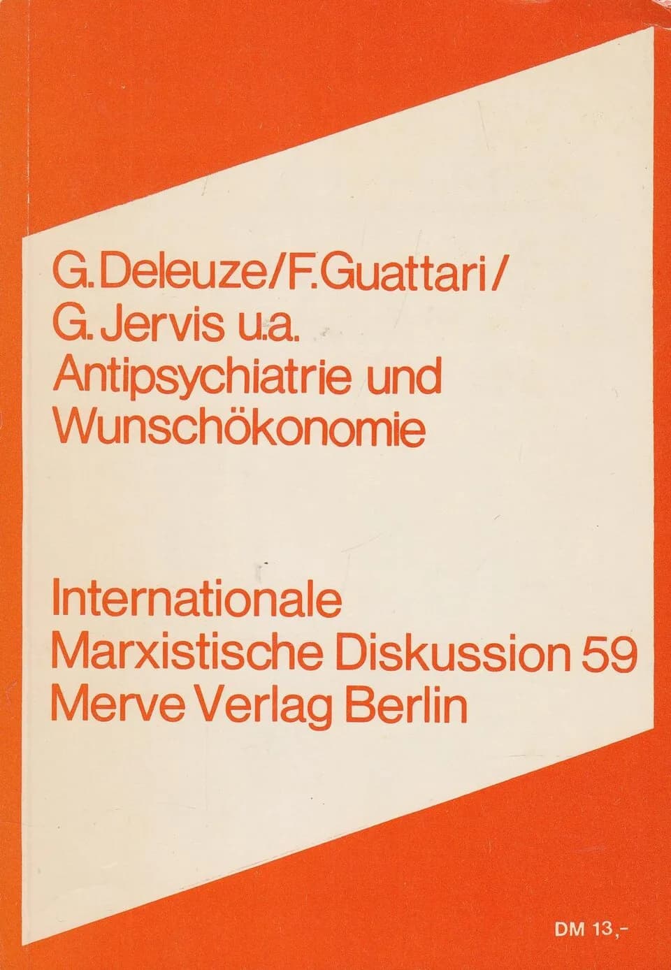 Gilles Deleuze - book cover of Antipsychiatrie und Wunschökonomie