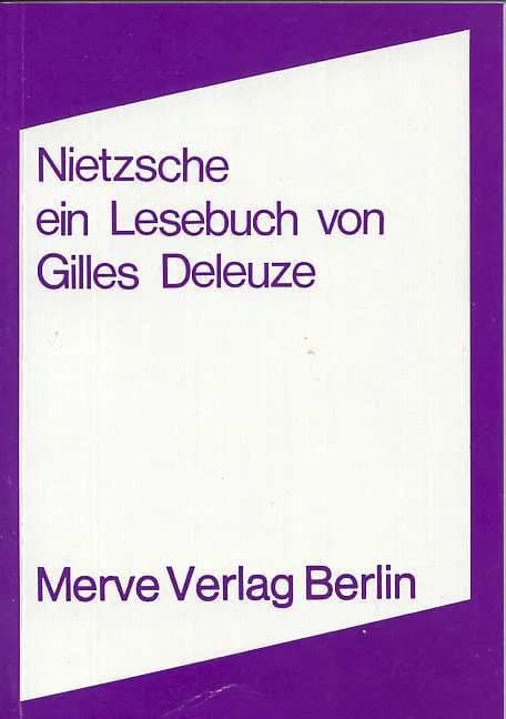 Gilles Deleuze - book cover of Nietzsche