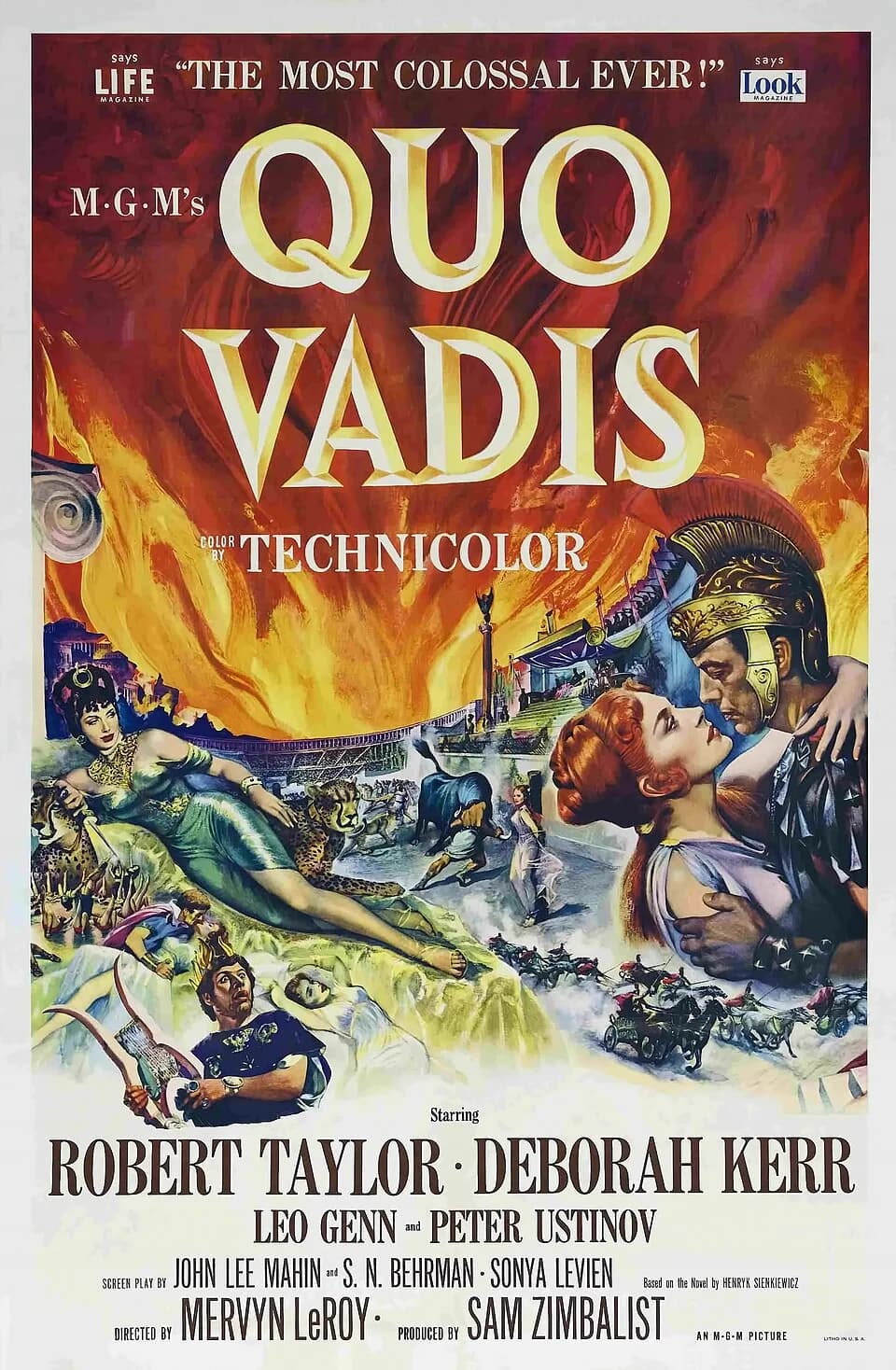 Peter Ustinov - Poster for the film Quo Vadis