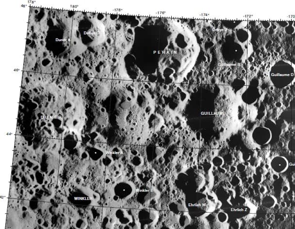 Charles Édouard Guillaume - Except from the USGS Digital Atlas of the Moon.