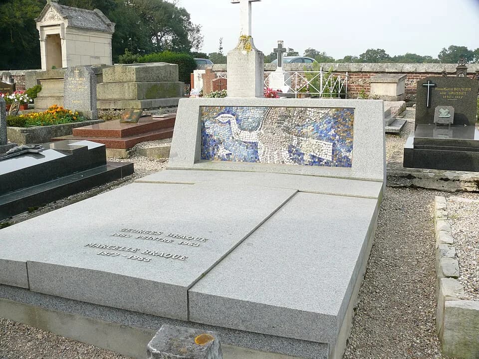 Georges Braque - Georges Braque , Grave Tomb Cimetière marin de Varengeville-sur-Mer
