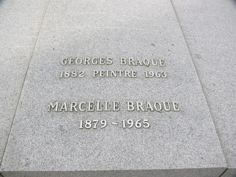 Georges Braque - Georges Braque , Grave Tomb Cimetière marin de Varengeville-sur-Mer