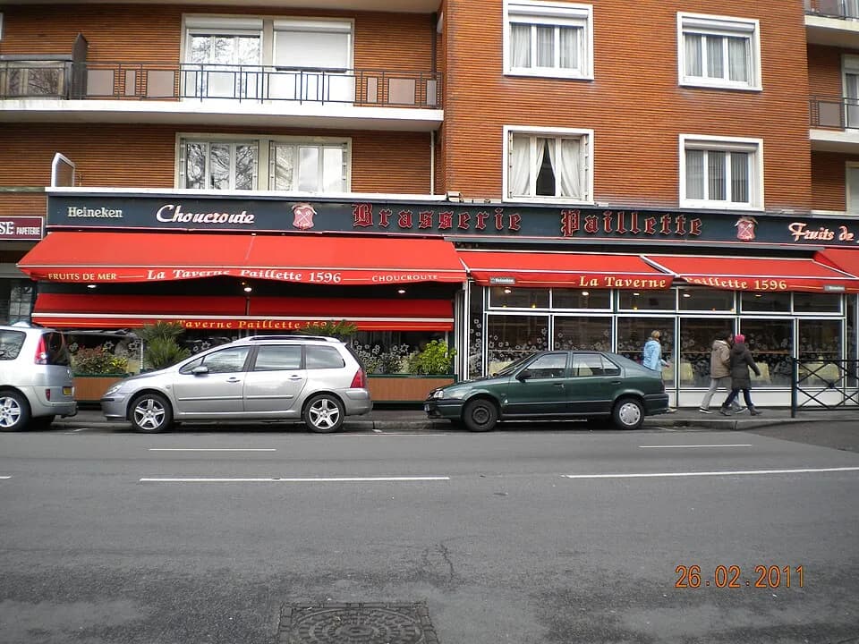 Georges Braque - Rue Georges Braque le Havre 76600. Brasserie Paillette, anciennement Taverne Paillette.