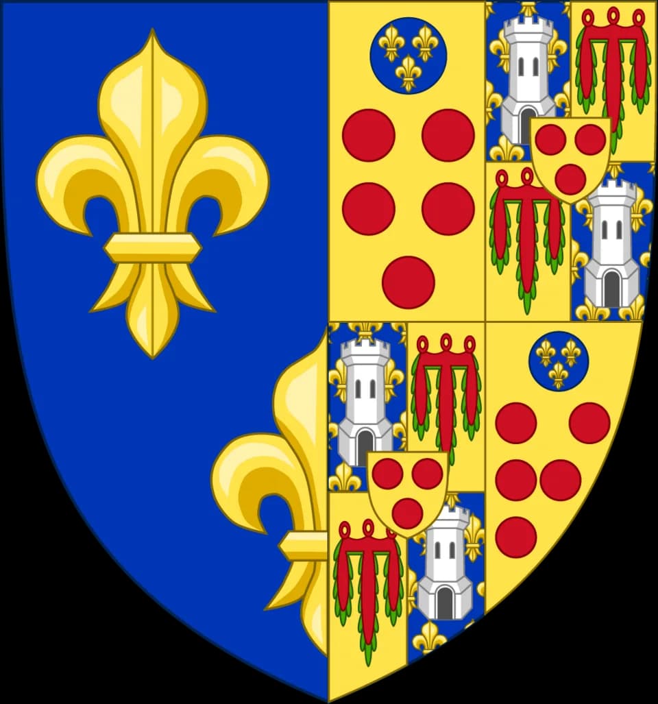 Catherine de' Medici - Arms of the queen Catherine de' Medici, wife of Henry II of France. To improve if necessary.