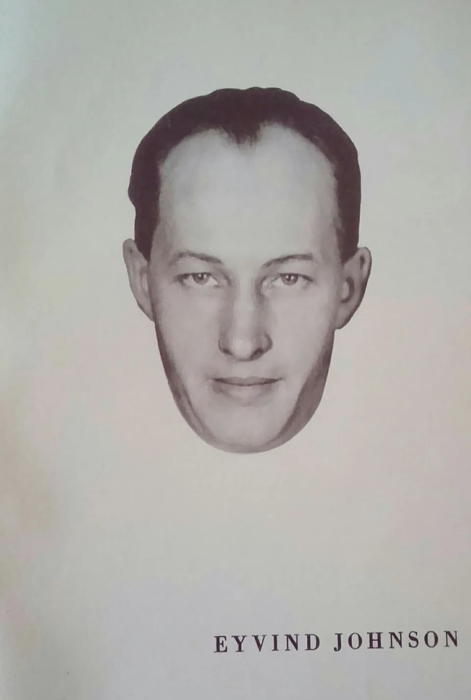 Eyvind Johnson - Bild ur antologin Ansikten, Albert Bonniers förlag 1932.