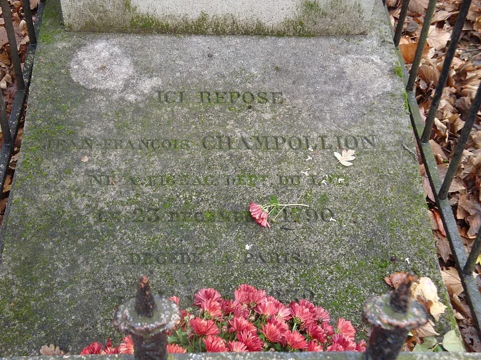 Jean-François Champollion - The grave of Jean-François Champollion at the Père-Lachaise Cemetery in Paris