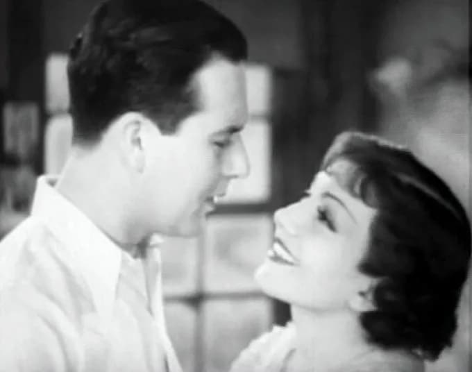 Claudette Colbert - Cropped screenshot of Ben Lyon and Claudette Colbert from the film I Cover the Waterfront (1933).