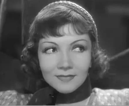 Claudette Colbert - Cropped screenshot of Claudette Colbert from the film I Cover the Waterfront