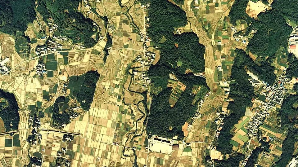 Tokugawa Ieyasu - Battle of Nagashino historic battleground Aerial Photograph