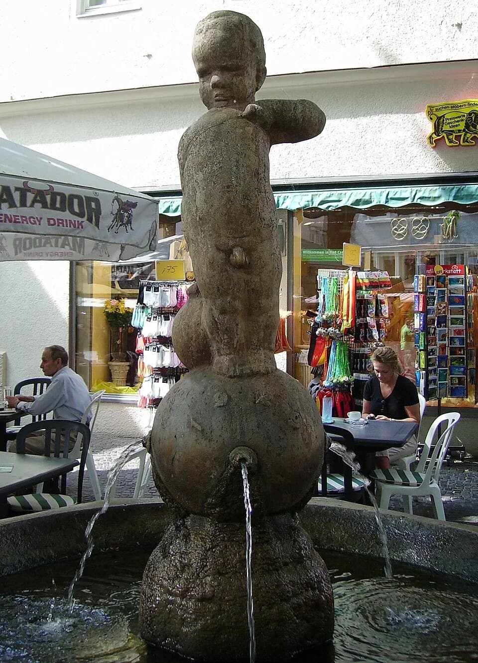Richard von Weizsäcker - fountain in Bad Cannstatt, part of  Stuttgart, Germany