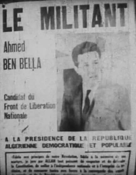 Ahmad ibn Billah - Affiche de publicité électorale 1963.