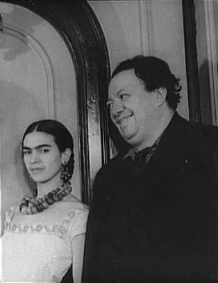 Diego Rivera - Portrait of Frida Kahlo and Diego Rivera.