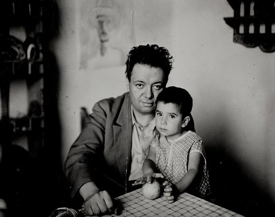 Diego Rivera - Diego Rivera and his daughter Guadalupe Rivera Marín - Google Art Project.jpg