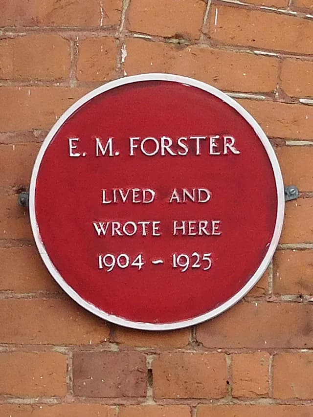 E. M. Forster - E.M. Forster Plaque, Weybridge, Surrey
http://openplaques.org/plaques/8659