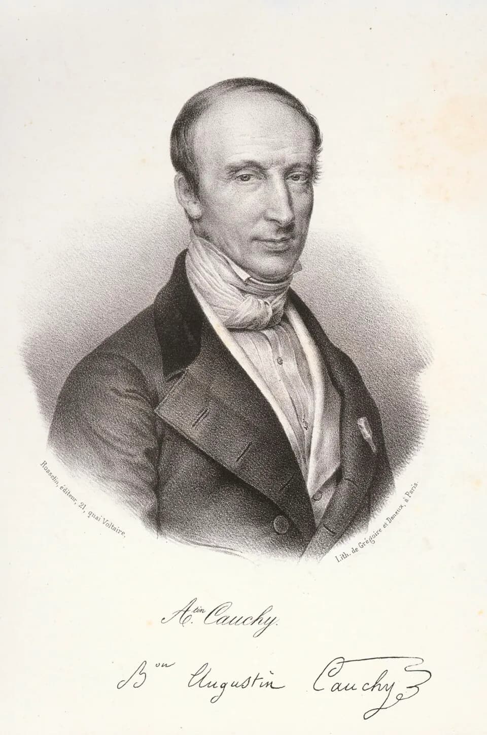 Augustin-Louis Cauchy - Portrait of Augustin Louis Cauchy