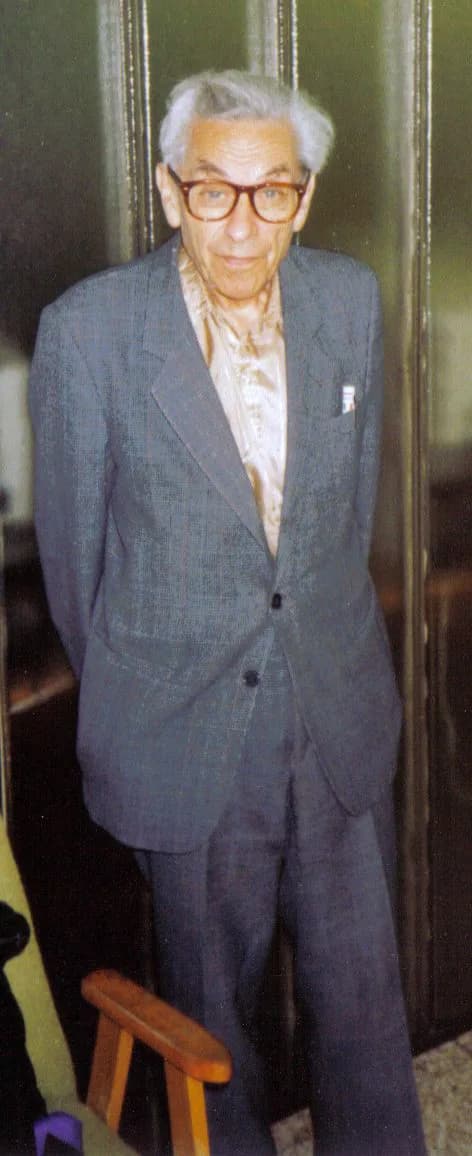Paul Erdős - Paul Erdős at a student seminar in Budapest (fall 1992)