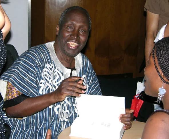Ngũgĩ wa Thiong'o - Ngũgĩ wa Thiong'o signs copies of his new book Wizard of the Crow at the Congress Centre in central London. Wizard was his first book in 20 years, following 22 years of exile due t